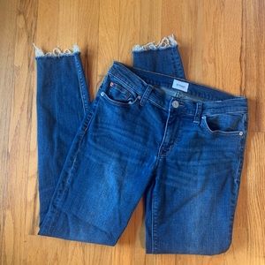 Hudson Krista super skinny raw hem jeans hush 29